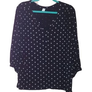 OLD NAVY. Women’s blouse quarter sleeve size L.